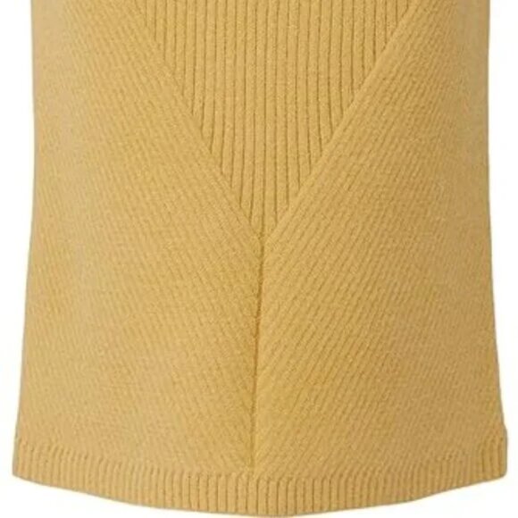 SWEET BABY JAMIE Soft Sweater Knit Pencil Midi Skirt in Butter Yellow MED - Picture 5 of 13